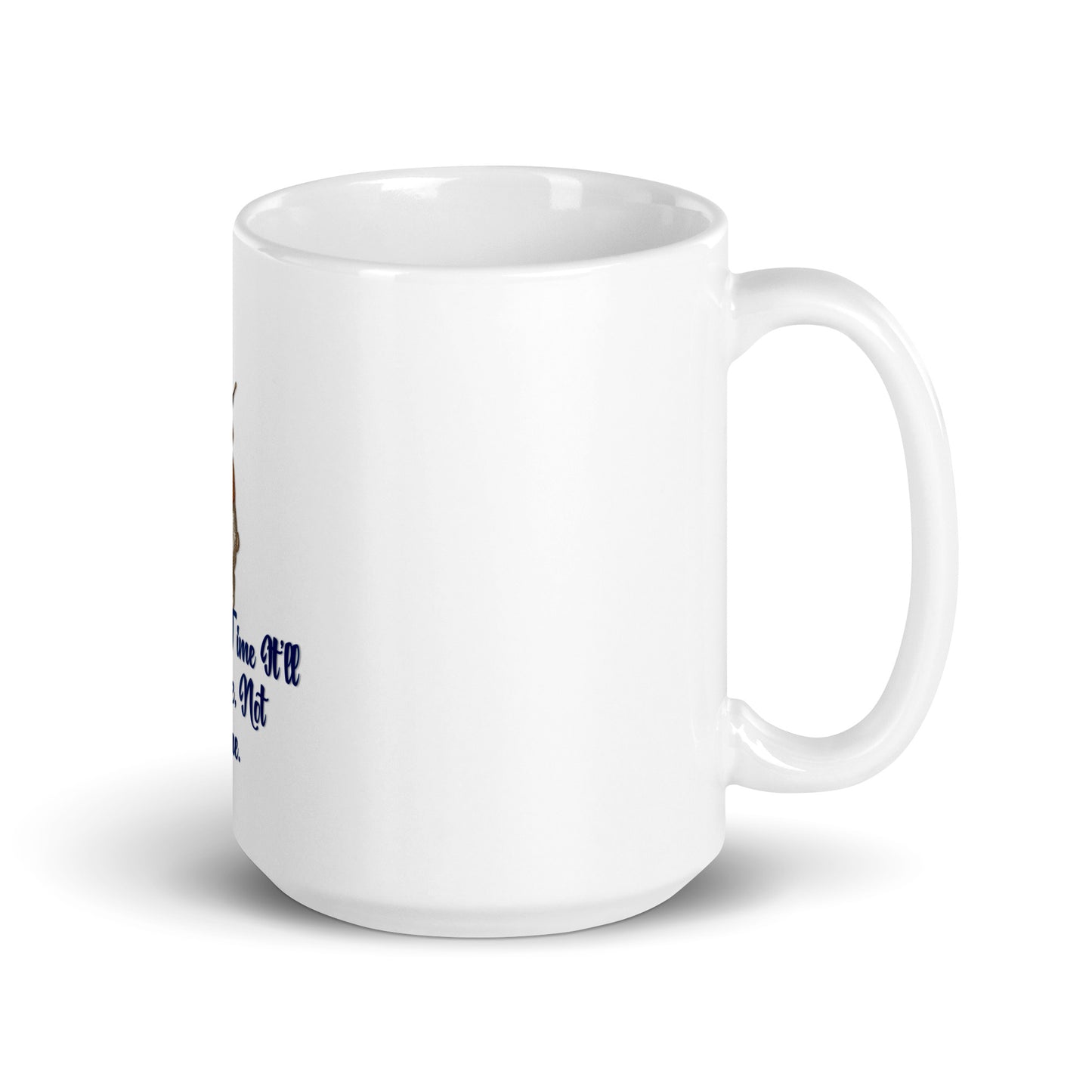 Rabbit (Blue) White Glossy Mug