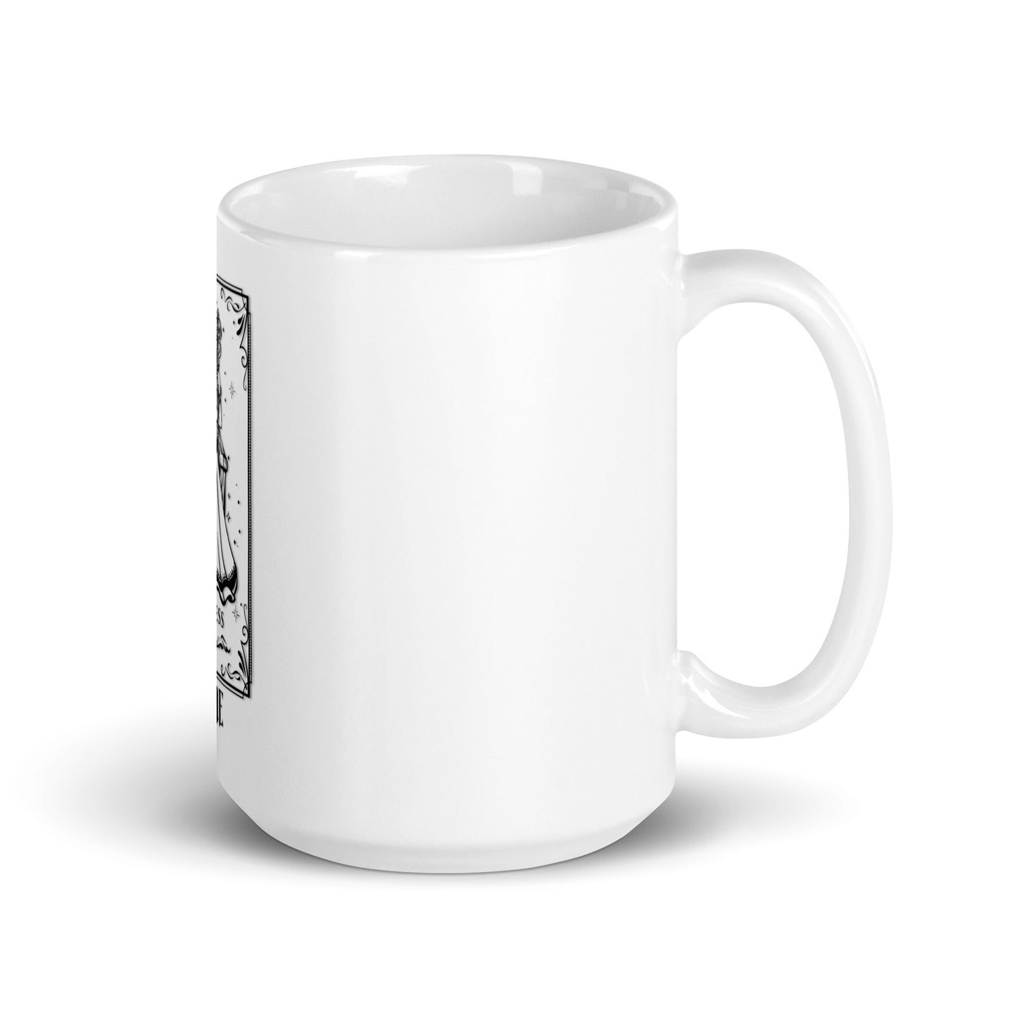 Empress (Black) White Glossy Mug