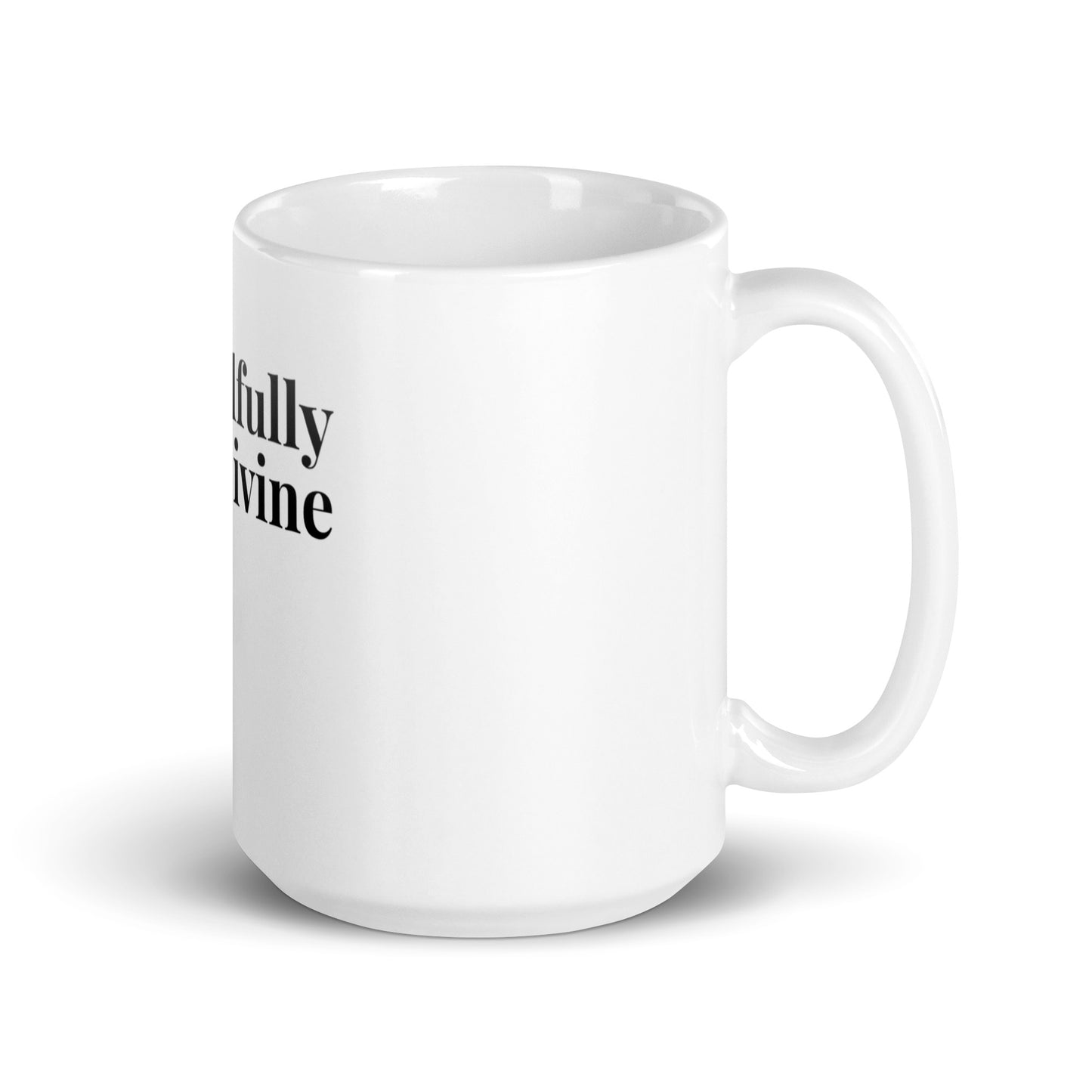 DD Woman (Black) White Glossy Mug