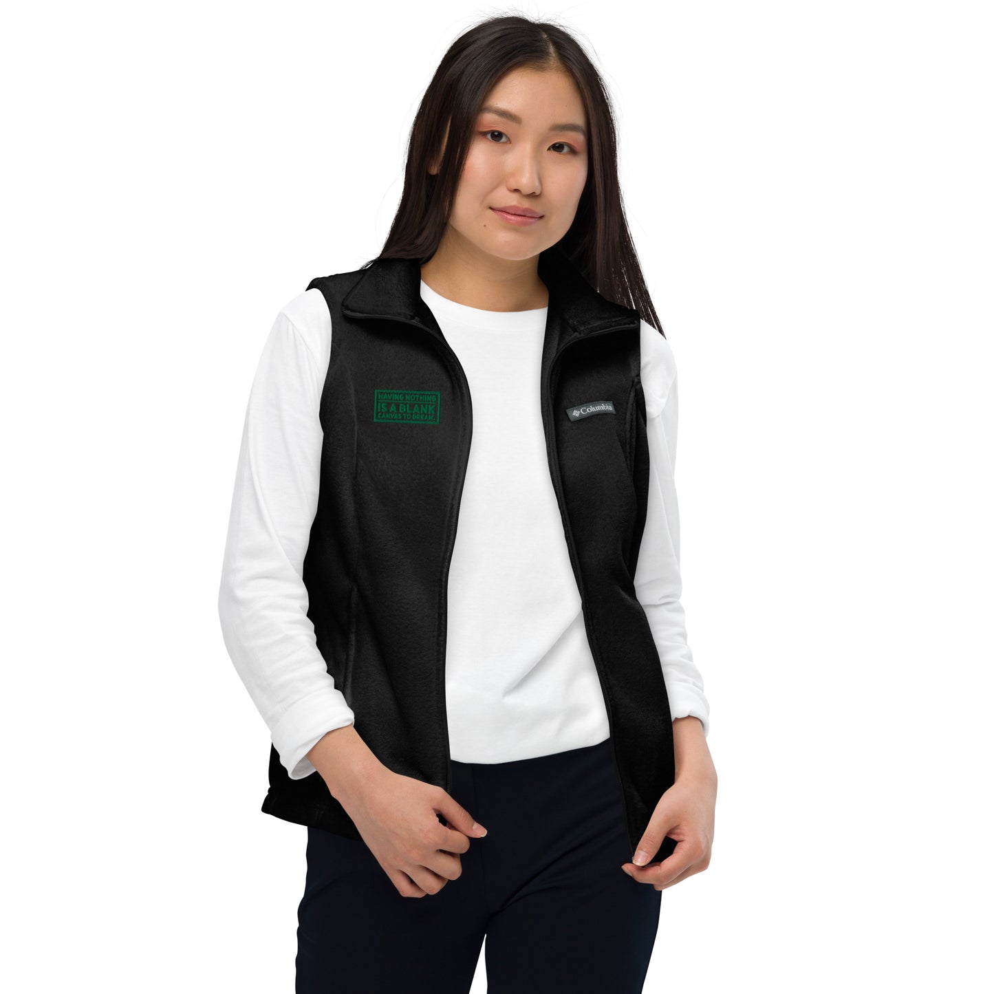 Blank Canvas (Green) Women’s Columbia Fleece Vest