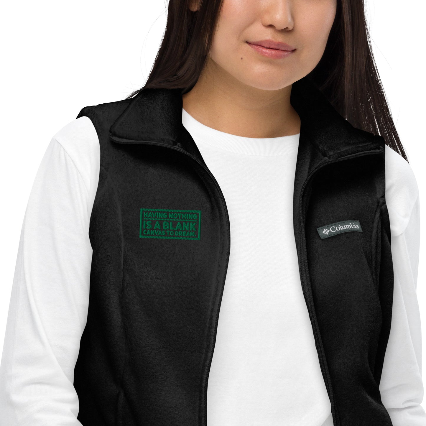 Blank Canvas (Green) Women’s Columbia Fleece Vest