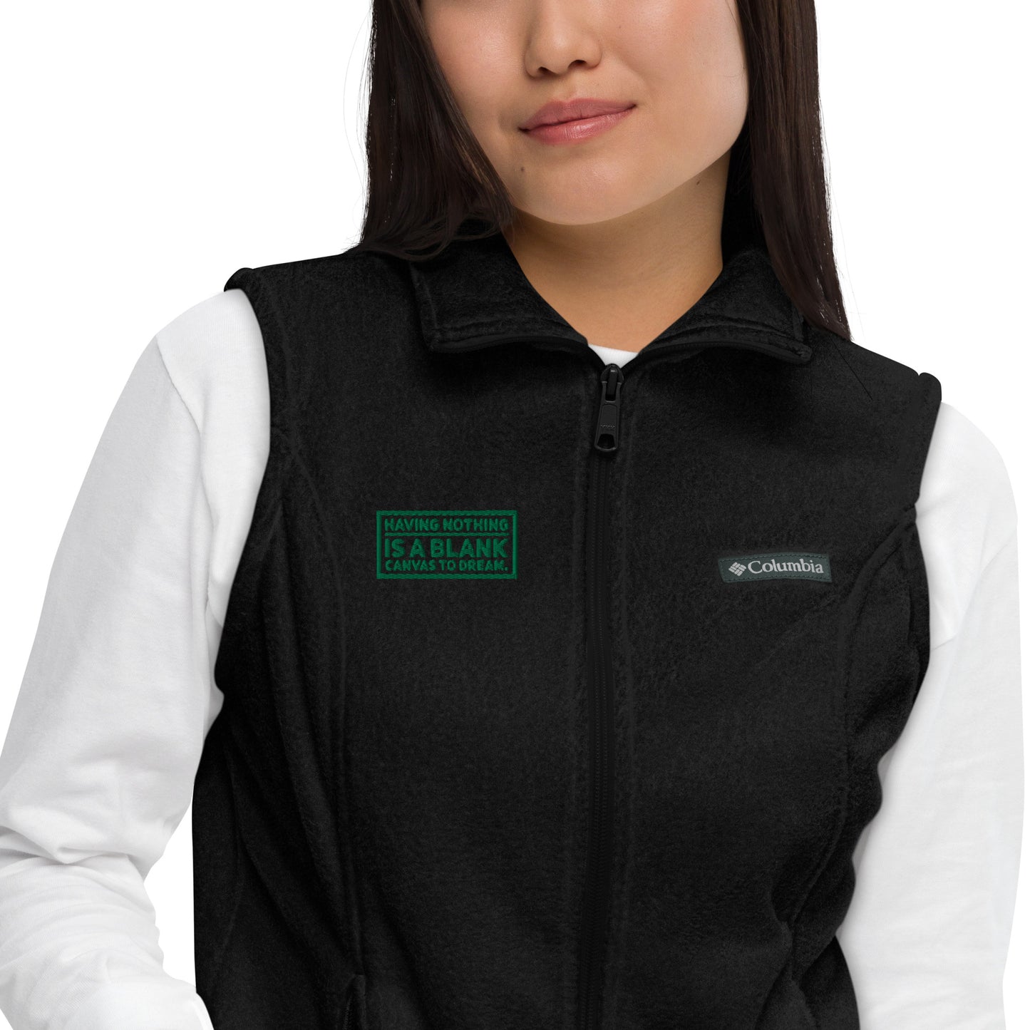 Blank Canvas (Green) Women’s Columbia Fleece Vest