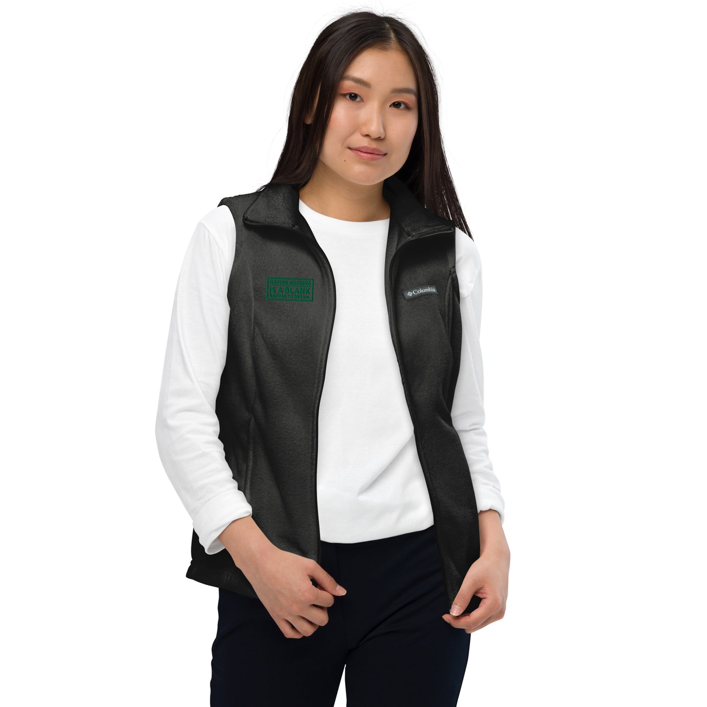 Blank Canvas (Green) Women’s Columbia Fleece Vest