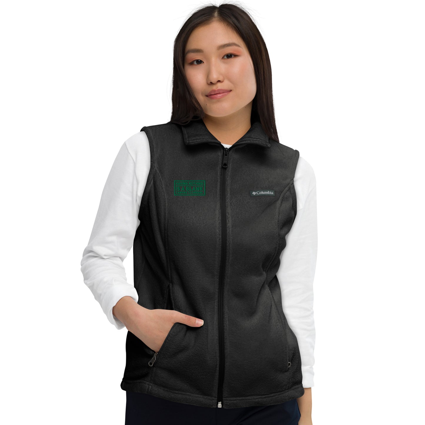 Blank Canvas (Green) Women’s Columbia Fleece Vest