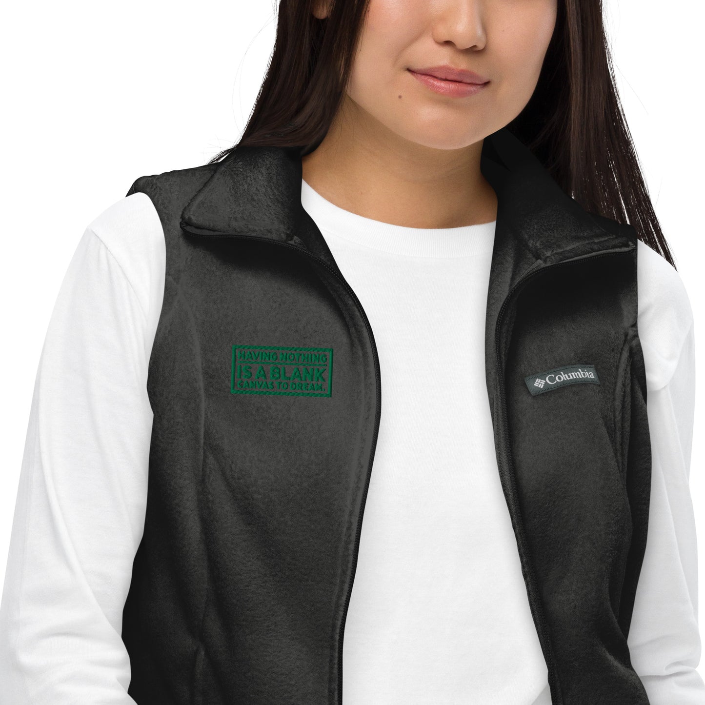 Blank Canvas (Green) Women’s Columbia Fleece Vest