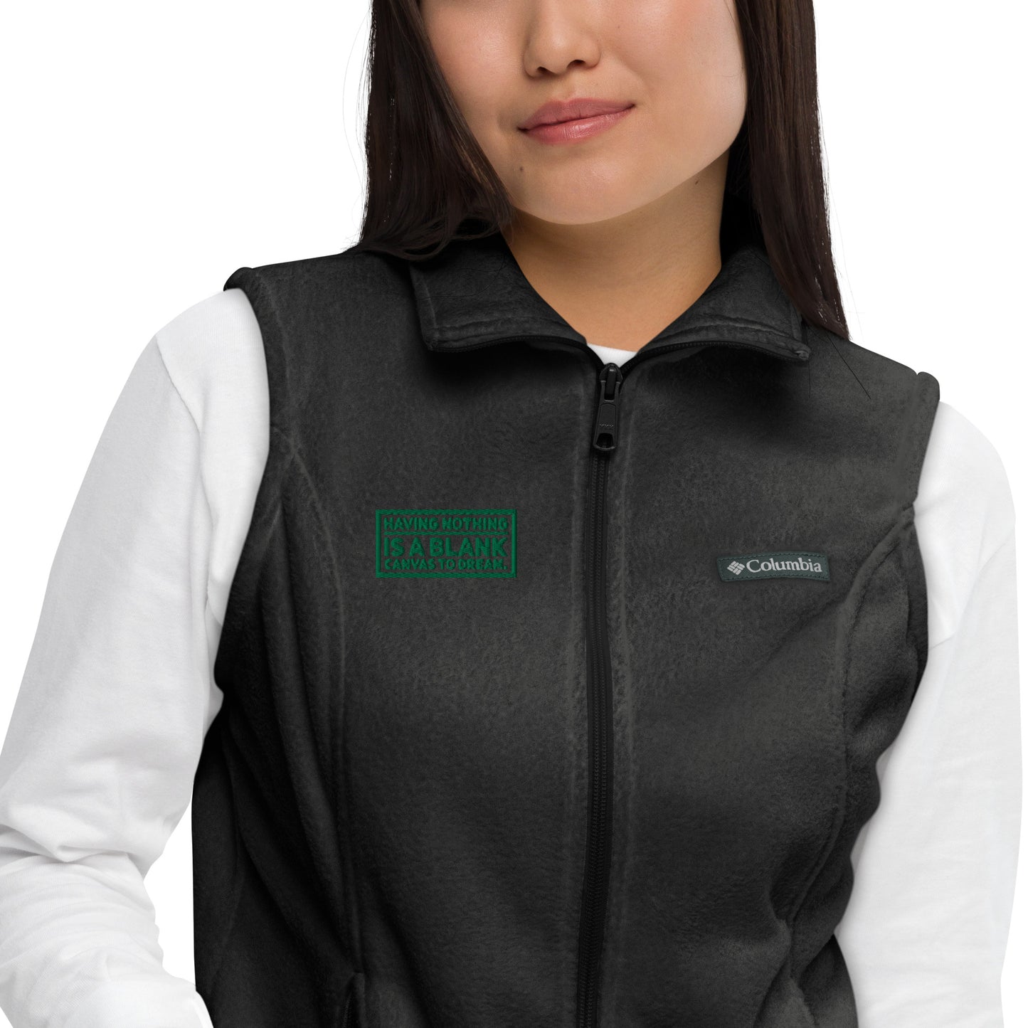 Blank Canvas (Green) Women’s Columbia Fleece Vest