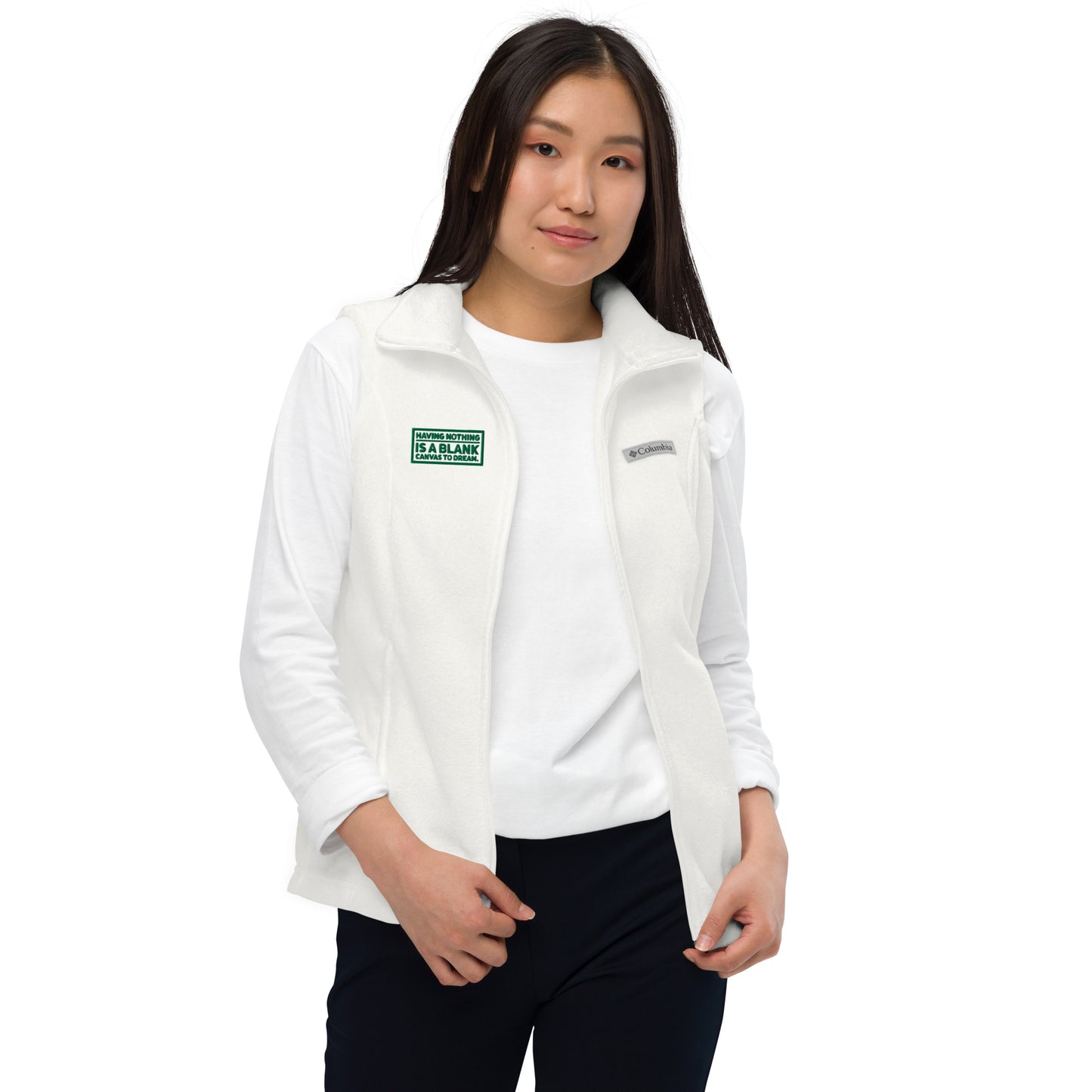 Blank Canvas (Green) Women’s Columbia Fleece Vest