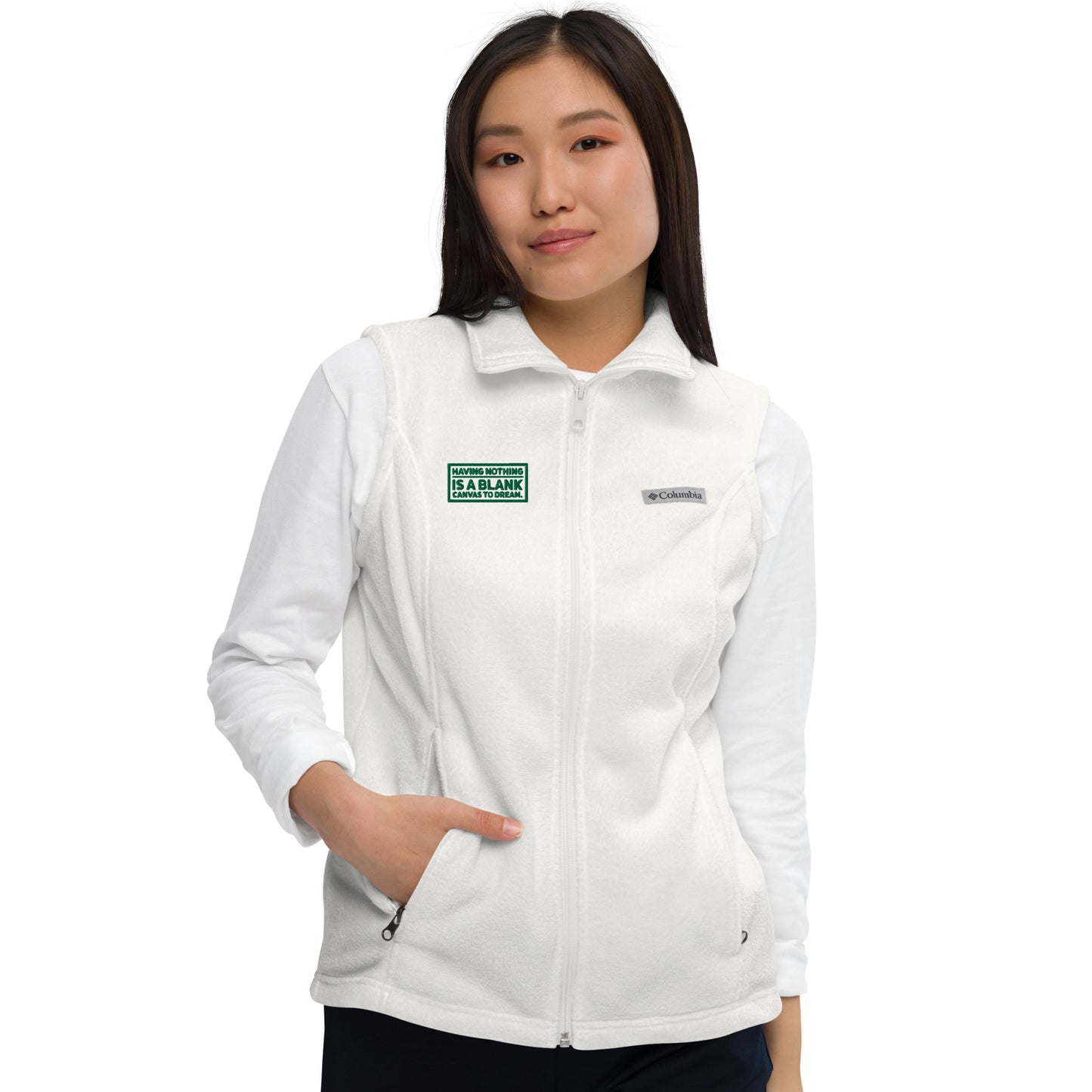 Blank Canvas (Green) Women’s Columbia Fleece Vest