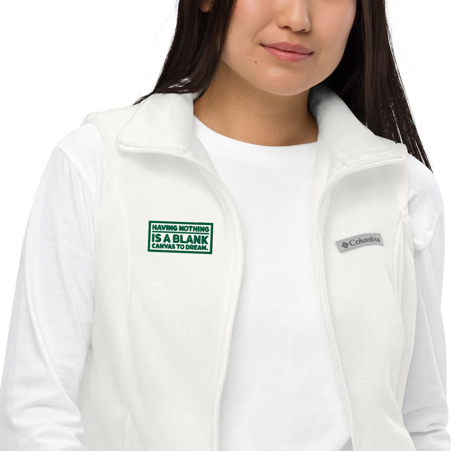 Blank Canvas (Green) Women’s Columbia Fleece Vest