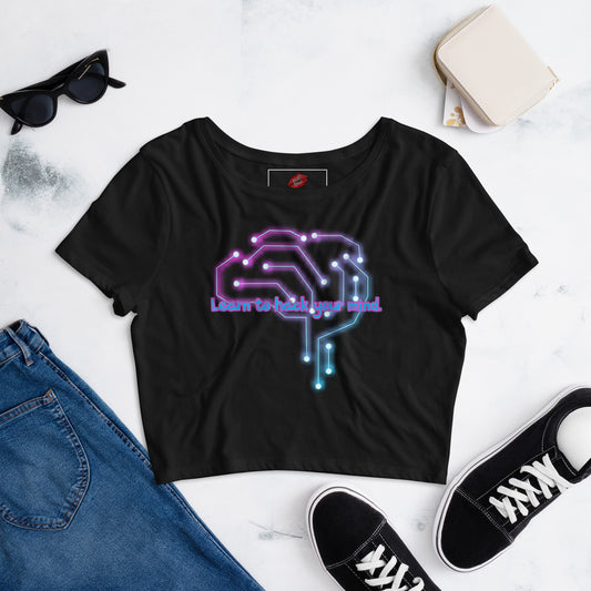 Brain Waves Women’s Crop Tee