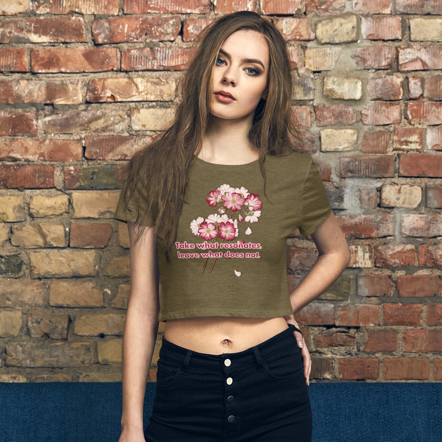 Pick Your Petals Women’s Crop Tee