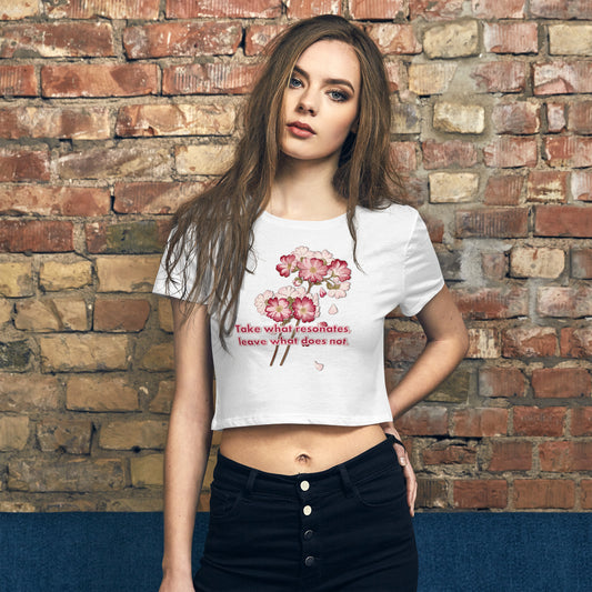 Pick Your Petals Women’s Crop Tee