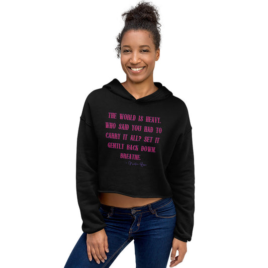 Nika's Prose Crop Hoodie