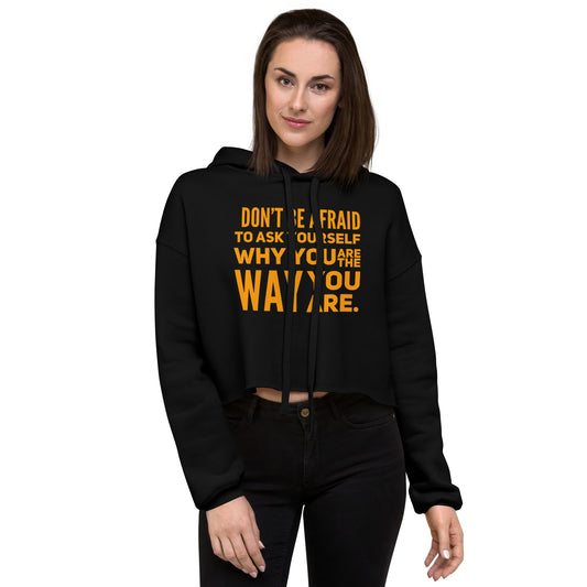 Ask Yourself #2 Crop Hoodie