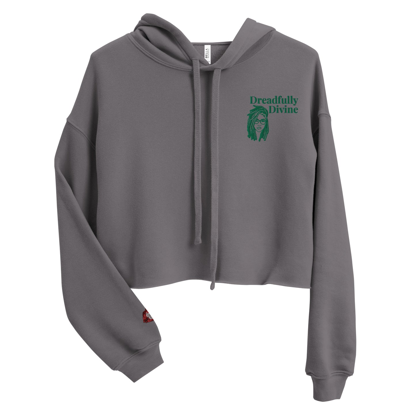 DD Woman (Green) Crop Hoodie