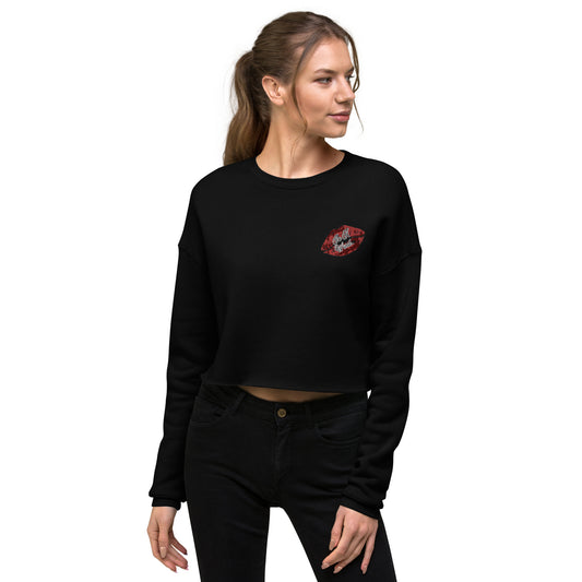 In A Word (Logo) Embroidered Crop Sweatshirt