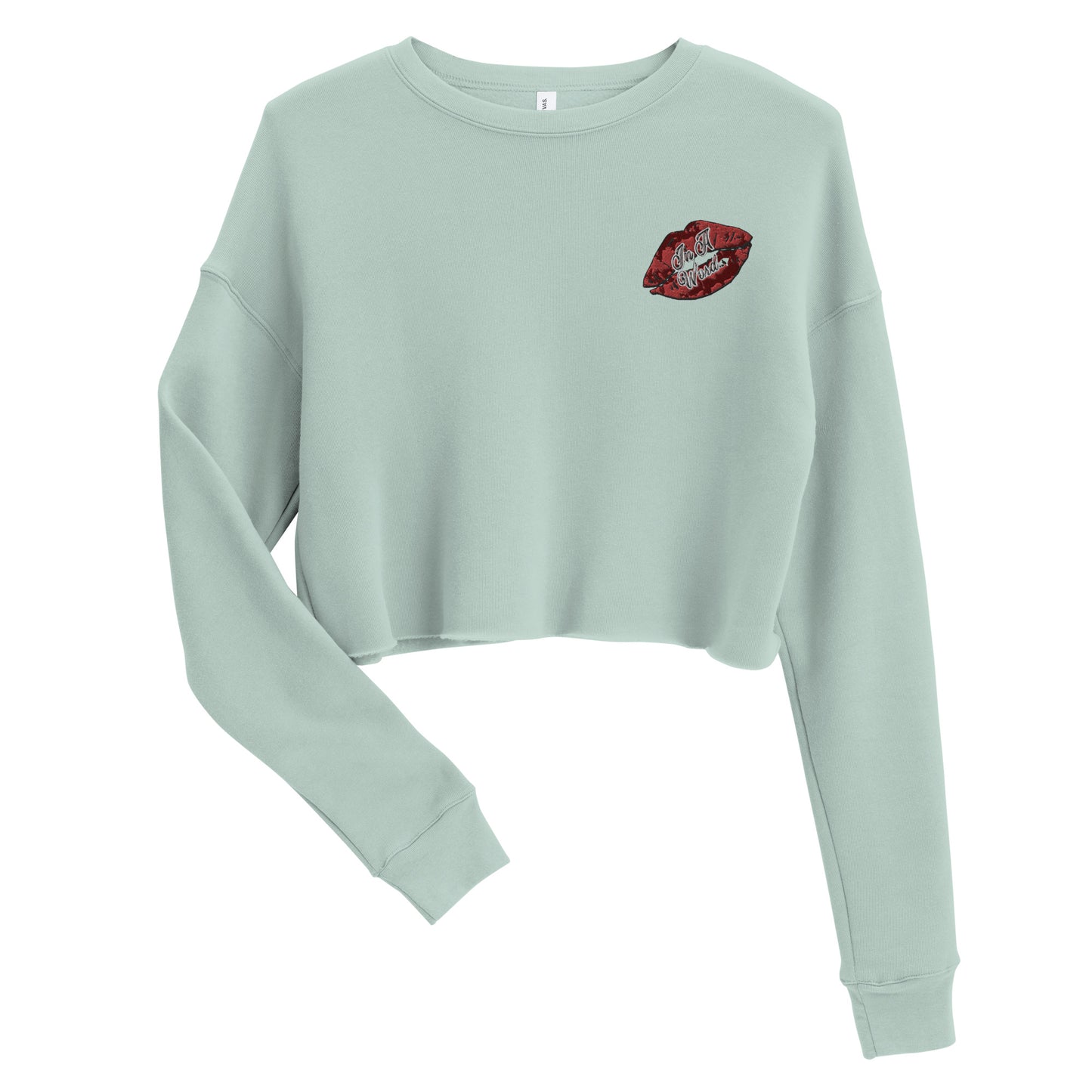 In A Word (Logo) Embroidered Crop Sweatshirt