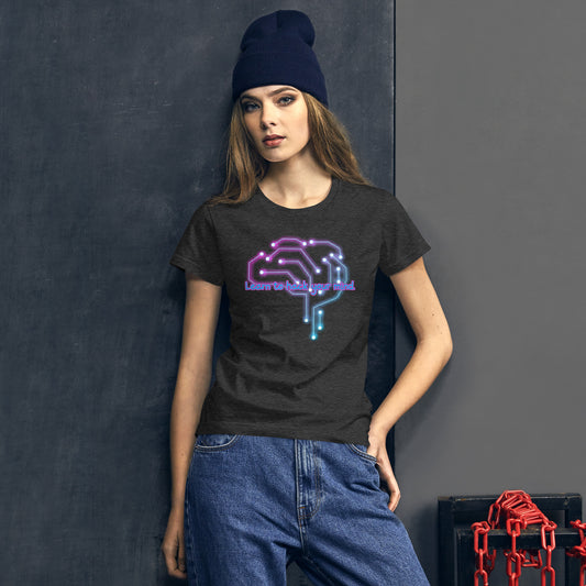 Brain Waves Women's Fashion Fit Short Sleeve T-shirt